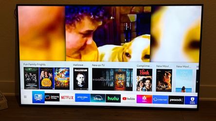 65” SAMSUNG 4K SMART TV & MOTION WALL MOUNT