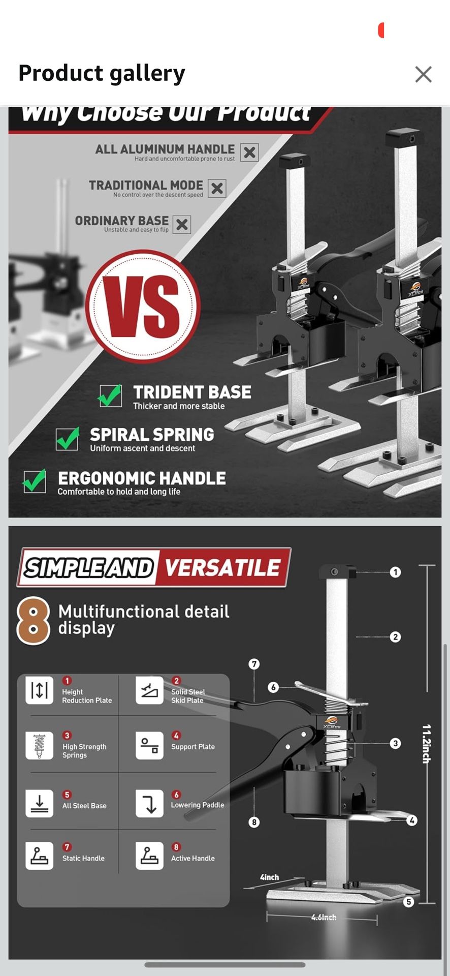 WALI Speaker Wall Mounts, Bookshelf Mounting Bracket for Large Surrounding Sound Speakers, Black Dual Side Clamping Hold up to 55 lbs 1 Pair (SWM201)