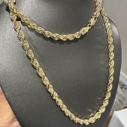 14k Rope Chain 5mm 24 Inch 44.5 Grams 