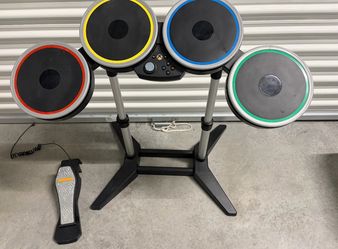 Xbox One Rock Band 4 Wireless Drum Set Kit w/ Kick Pedal & Stand Tested