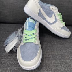 Travis Scott X Fragment Design Air Jordan 1 Low custom colorway baby blue  
