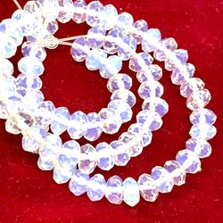 Strand Of Faceted Opalite Beads