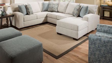 New simmons sectional with chaise
