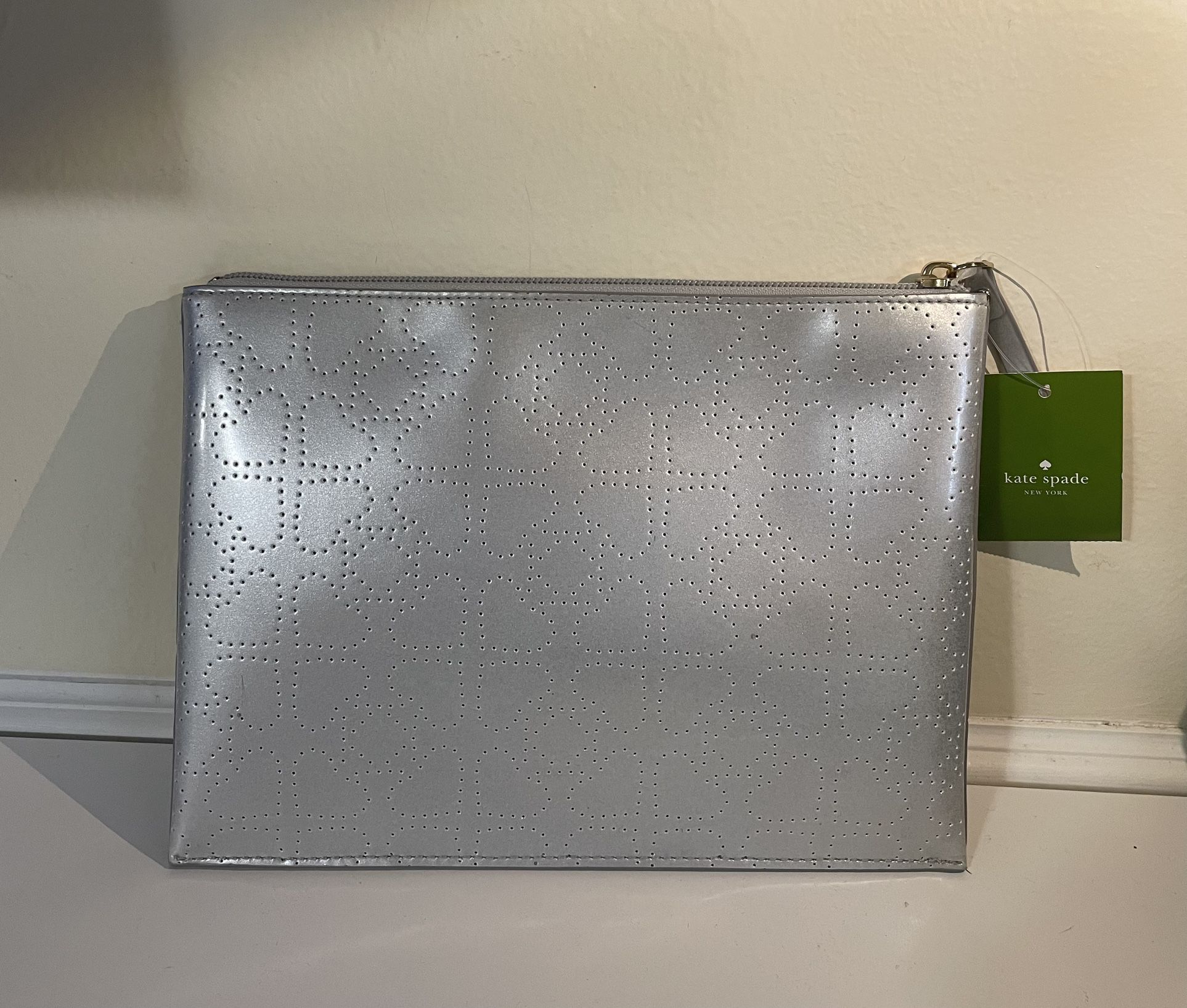 Kate Spade Pouch New Silver