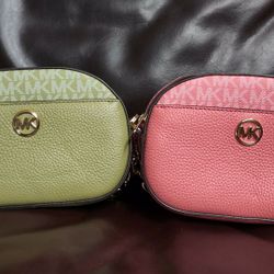 Two Michael Kors Jet Set Glam Crossbody Bag
