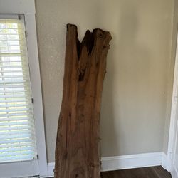 Black Walnut Live Edge Wood 77x24 inch