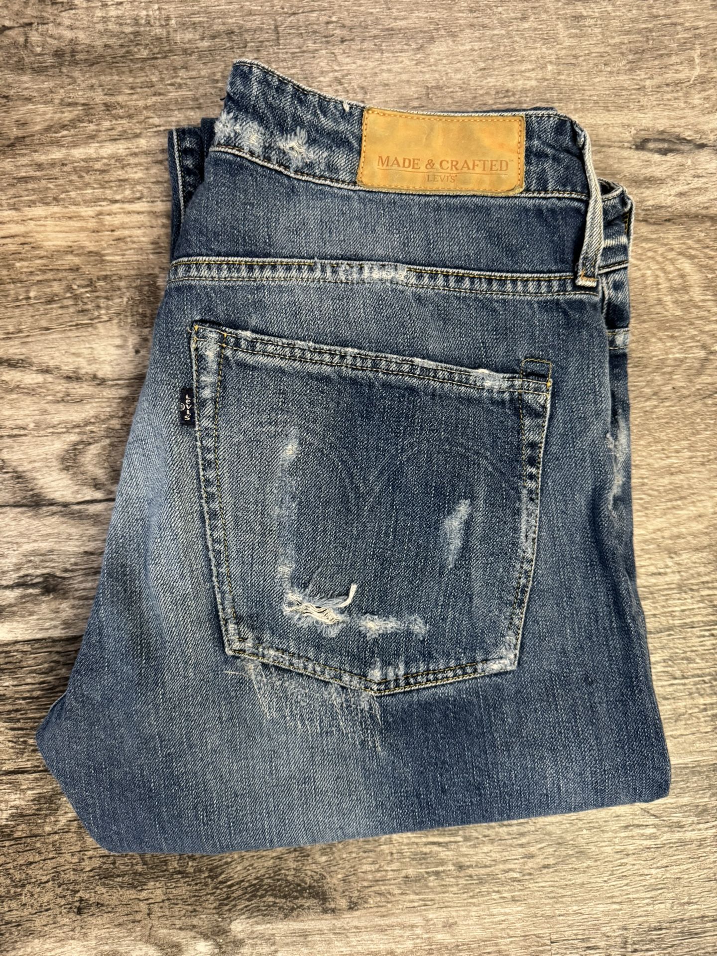 Woman’s Made & Crafted Levi’s Woman’s Distressed Selvedge