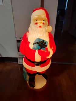 Vintage 1971 Santa Claus Blow Mold