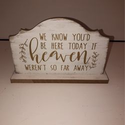 Heaven Memory Wedding Sign