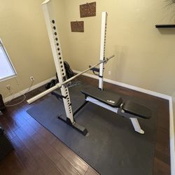 Bench/Squat Rack Set