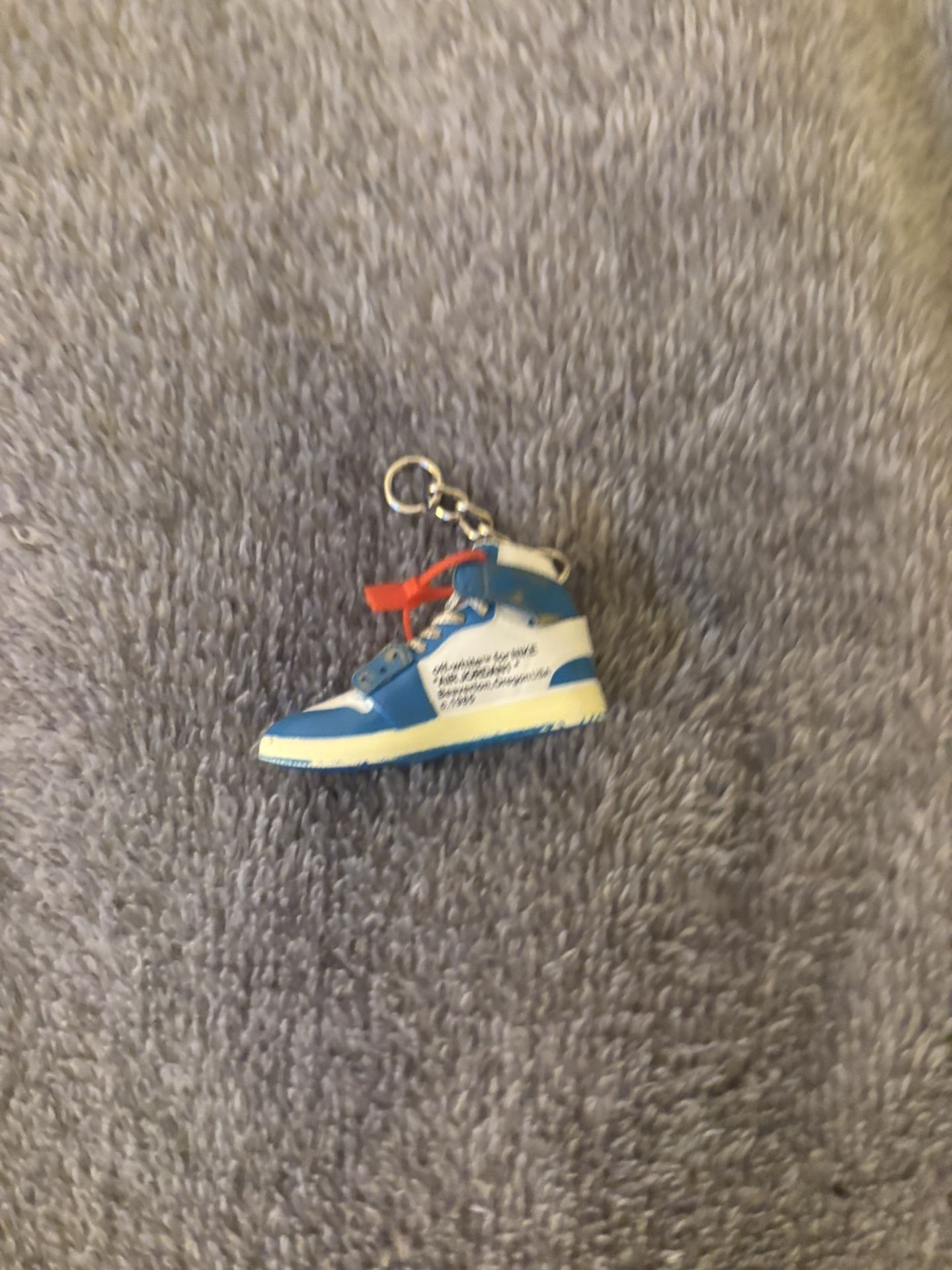 Off White Air Jordan Keychain High Top Shoe