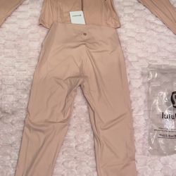 Pink Cropped Jacket Set 