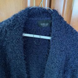 Zara Fuzzy Loose Cardigan