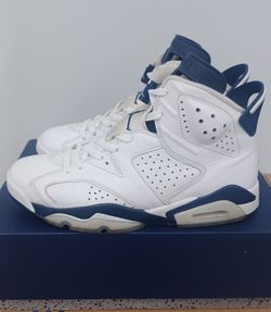 RETRO 6 WHT n NAVY sz9.5 $100