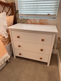 White Wooden Nightstand