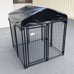 Brand New $155 Heavy-Duty Kennel with Cover (4 x 4 x 4.5 FT) Dog Cage Crate Pet Playpen 