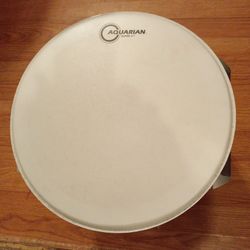 Aquarian#13"(super#2)white frosted drum head
