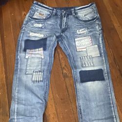 Blue patch Jeans