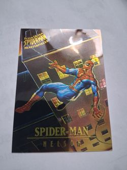 1995 Fleer Ultra Spiderman Masterpieces,  Limited Edition,  Five of Nine, Original Card, Signed by Nelson.