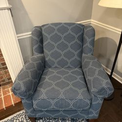 Blue Armchairs $100 each (2 Chairs, Can Be Sold Separately)