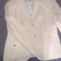Talbots Blazer Cream Color Semi New