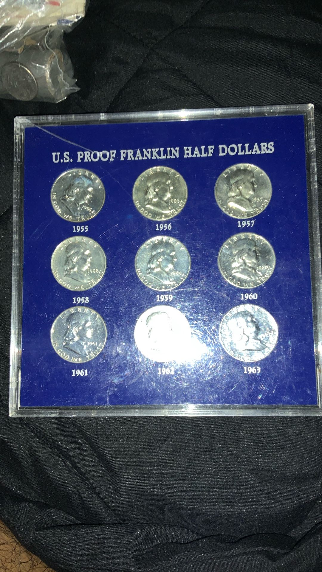 U.S. Proof Franklin Half Dollars 1955 To 1963