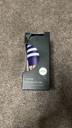 Brand New In Box UW Washington Huskies Starbucks Hot Cups