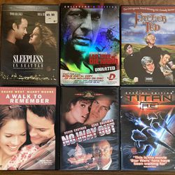 6 Movie DVDs