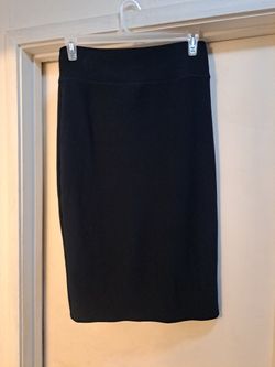 Black High Waist Bodycon Skirt Size XL By Zewe Fashion
