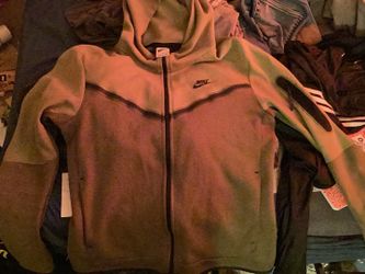 Nike Tech fleece hoodie alligator green/olive green