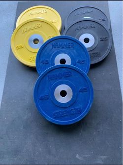 Bumper Plates 2 25, 2 36 And 2 45 Pounds