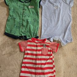 Summer Romper Boy, Shorts Onesie 