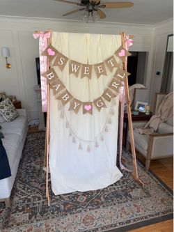Baby or Wedding Shower, 5 Piece,Wood Stand, 72 Hi, 48w, fits together,stand only,$50 or Rent for $25