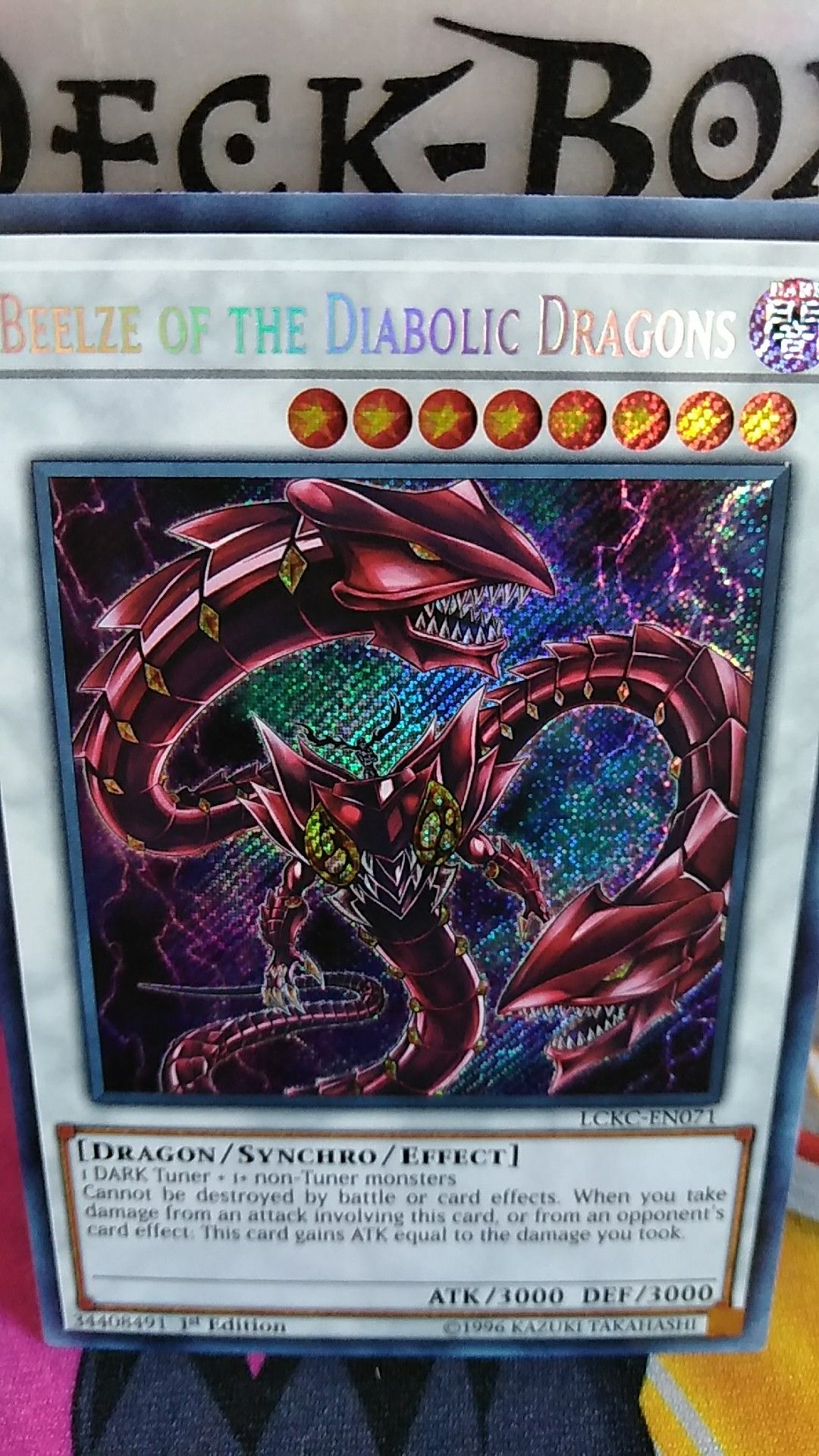 YUGIOH BEELZE OF THE DIABOLIC DRAGONS SECRET RARE MINT CONDITION!!!