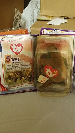 Ty McDonald's 2000 teenie beanie - Dinosaur trio set