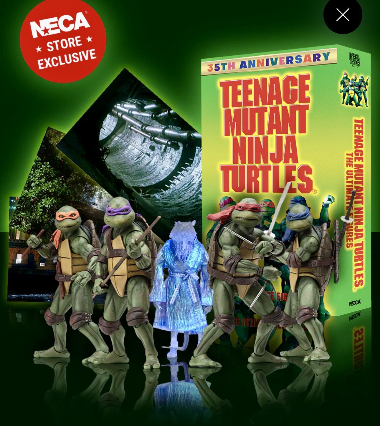NECA TEENAGE MUTANT NINJA TURTLES (1990 MOVIE) - 35TH ANNIVERSARY 5-PACK