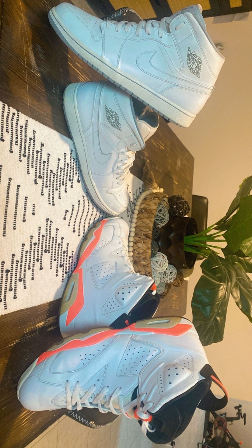 2 Pair of Jordans Men Sz 13