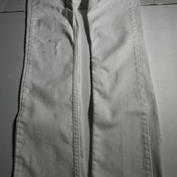 Pre Owned Defect See Last 2 Photos  I have not tried to remove stains Levis 511 Slim  Denim Jeans Pants  White  Men  Size 28 x 30  