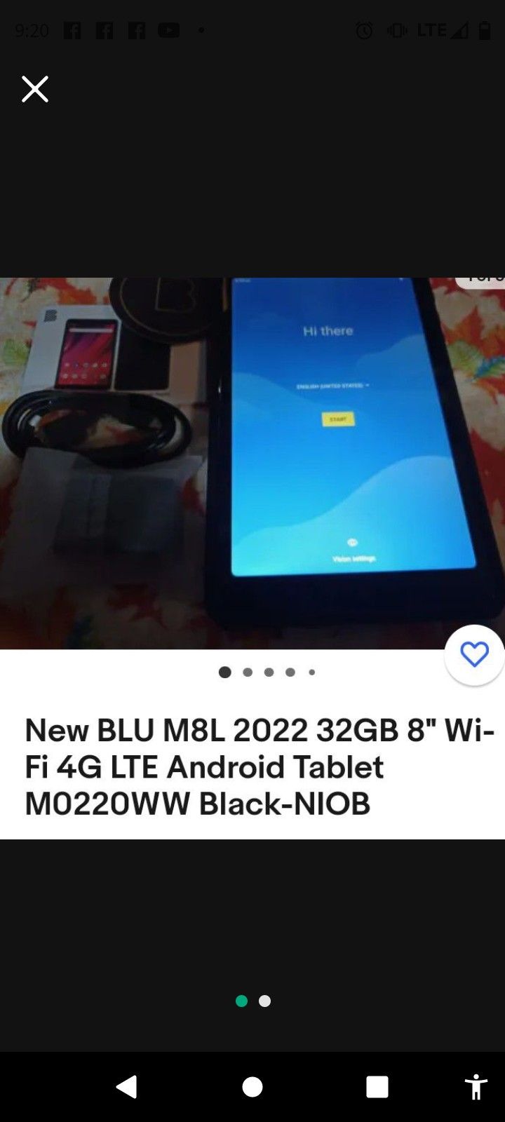 BLU Android Tablet