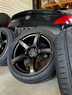 Work T5R 18x10.5 +22 Offset with tires