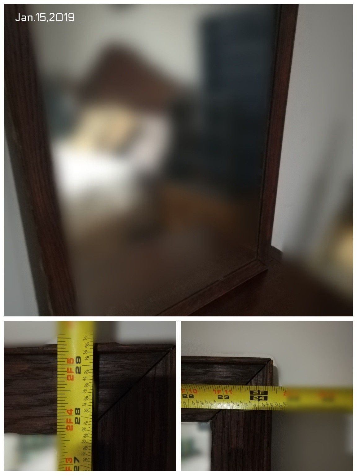 Wooden Wall Mirror Solid