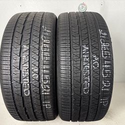 2 Tires 265 45 21 Continental Crosscontact Lx Sport Like New