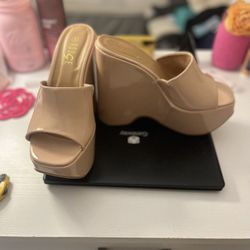 Nude platform Women’s Shoes nwt