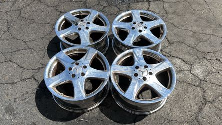 Chrome Mercedes Benz S Class 17 Inch aluminum wheels 5x112mm