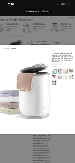 Towel warmer- white