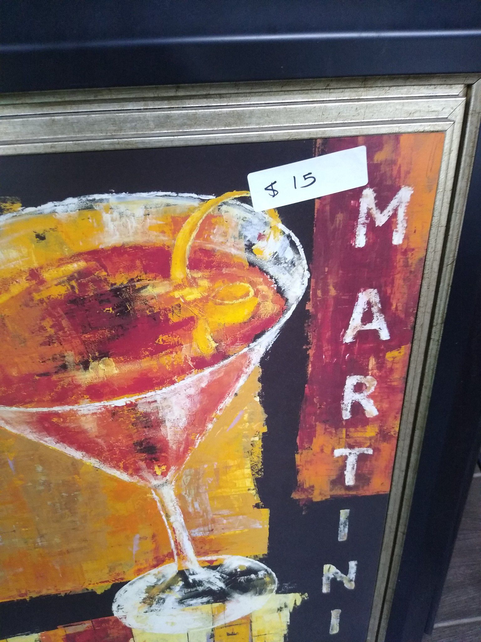 Wall art Martini glass$5 IF PICKED UP BY 6PM TONIGHT