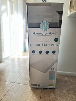 Huntington Home 8-Inch Memory Foam Mattress (Twin Size) - New in Box