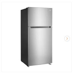 18 cu. ft. Top Freezer Refrigerator in Stainless Steel Look