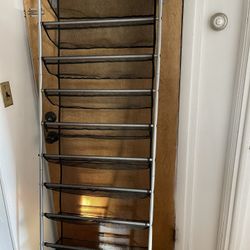 Over the Door Shoe Organizer - Holds up to 36 Pairs of Shoes - Metal & Mesh
