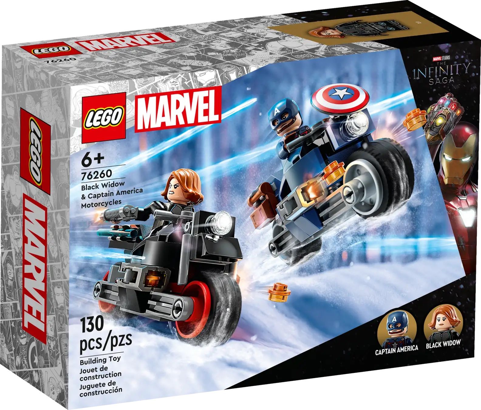 LEGO - Marvel - Black Widow & Captain America Motorcycles - 76260